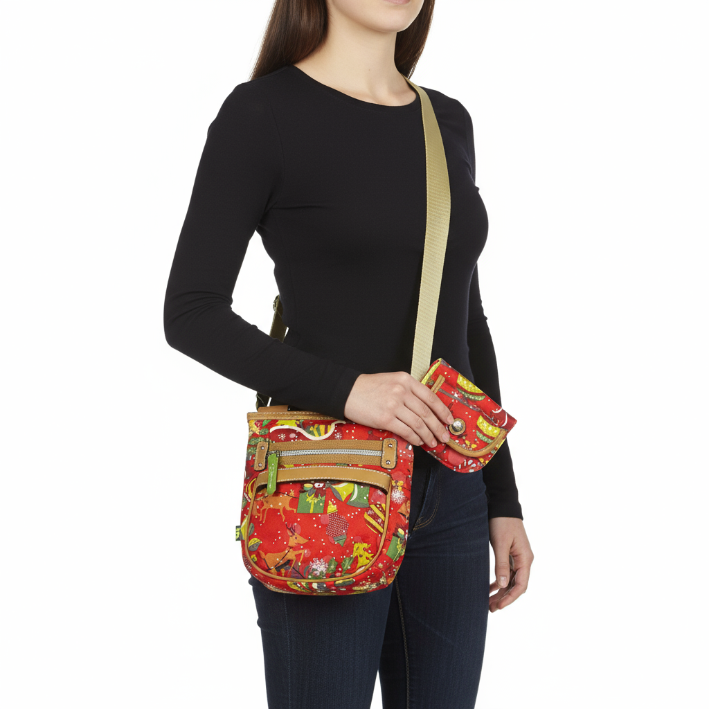 Christmas Crossbody and Wallet Set