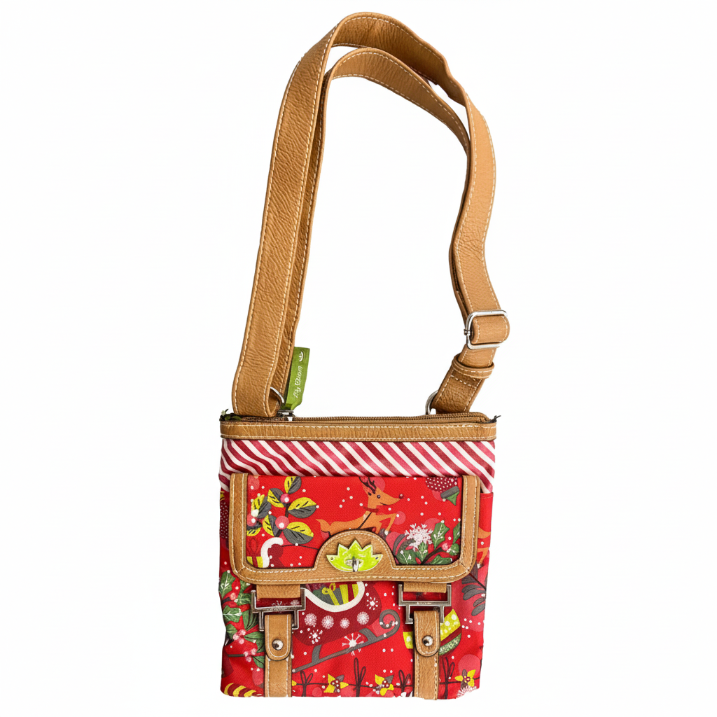 Christmas Front Pocket Crossbody Bag | Lily Bloom