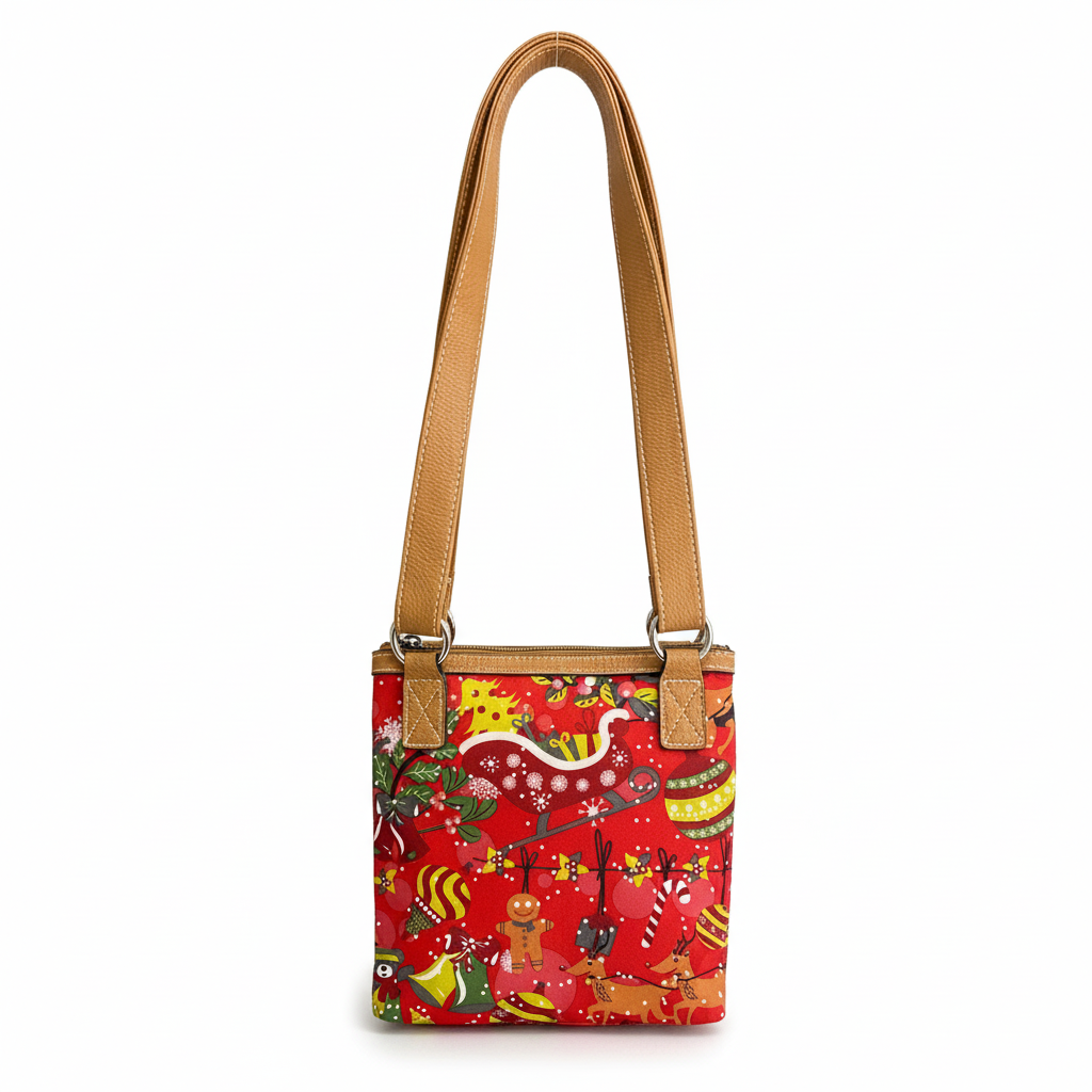 Christmas Front Pocket Crossbody Bag | Lily Bloom