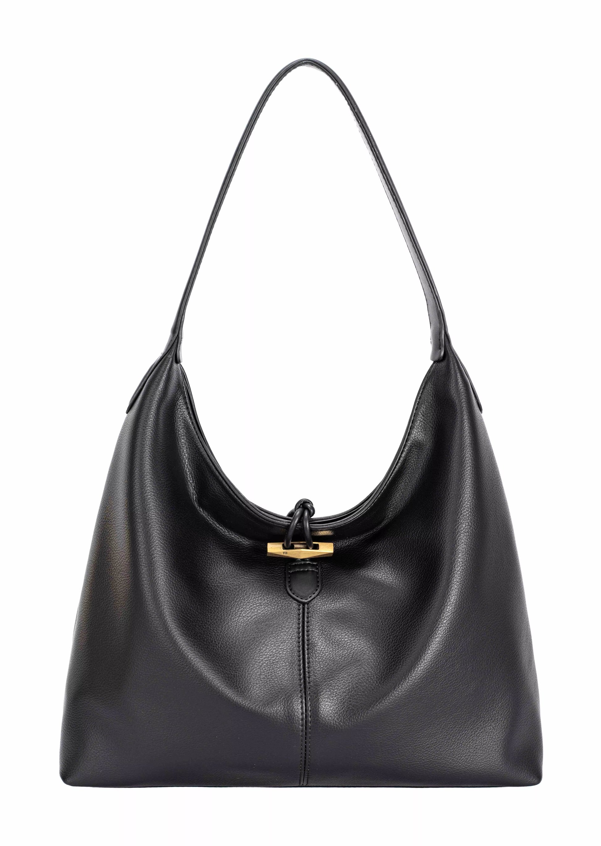 Classic Leather Shoulder Bag | Lily Bloom