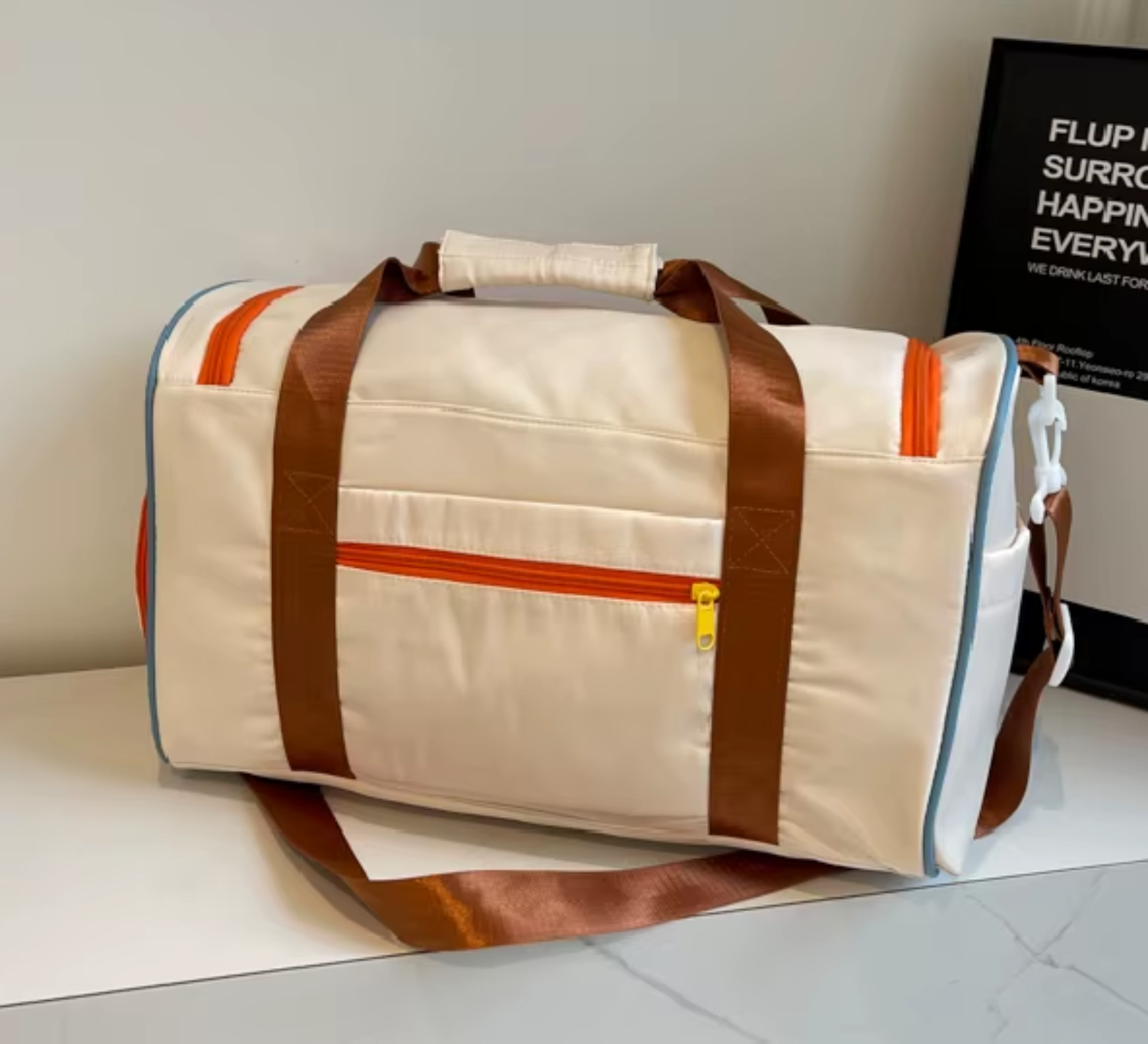 Color Block Multi - Pockets Travel Bag - Lily Bloom