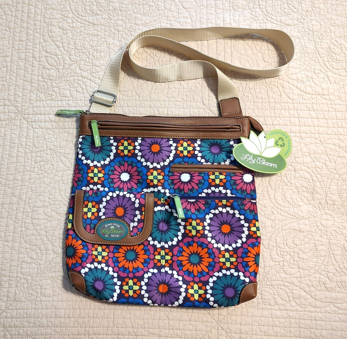 Colorful Desert Sahara Floral Adjustable Crossbody Bag