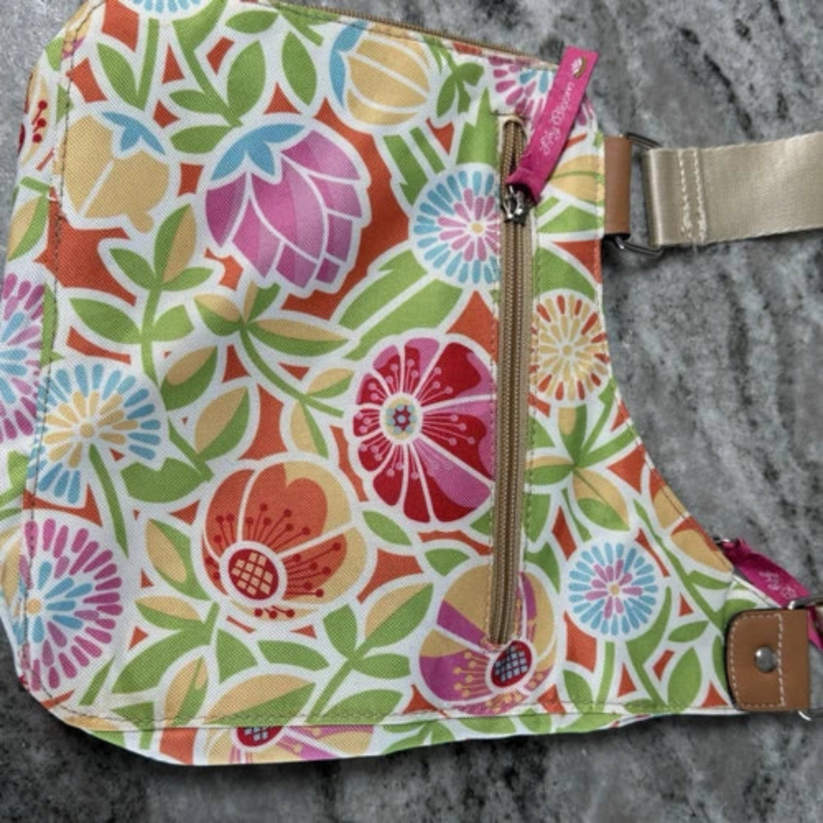 Colorful Floral Eco Crossbody Bag