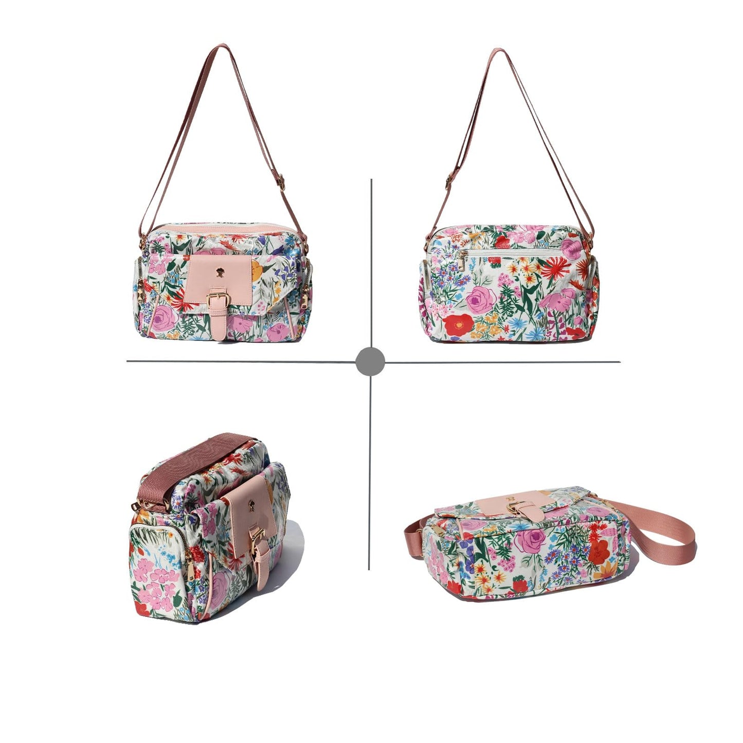 Crossbody Bag with 2 Detachable Straps | Lily Bloom