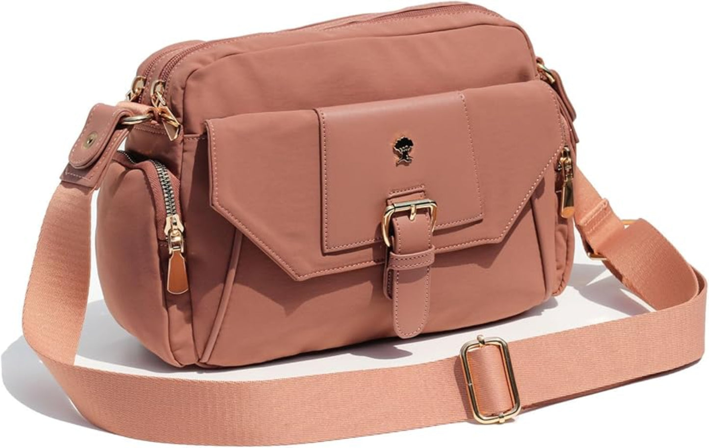 Crossbody Bag with 2 Detachable Straps - Lily Bloom