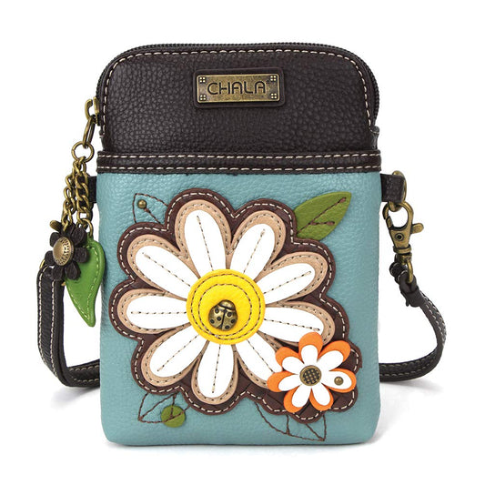 Crossbody Purse Vegan Leather Canvas Handbag with Adjustable Strap