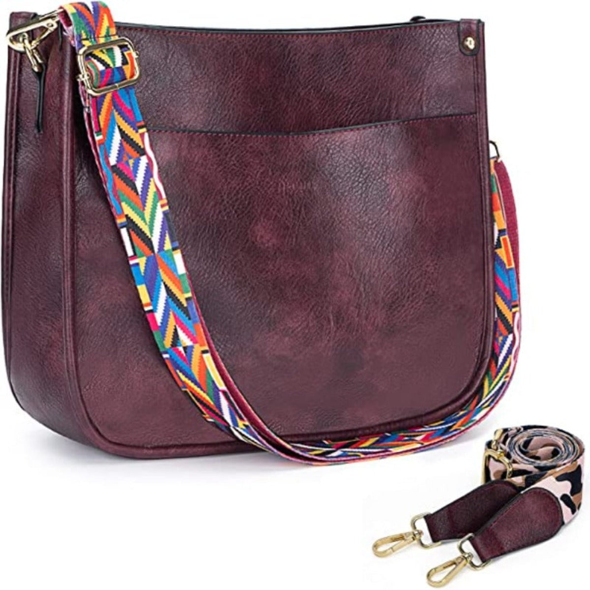 Crossbody Vegan Leather 2 Adjustable Leopard Shoulder Guitar Strap - Lily Bloom Store
