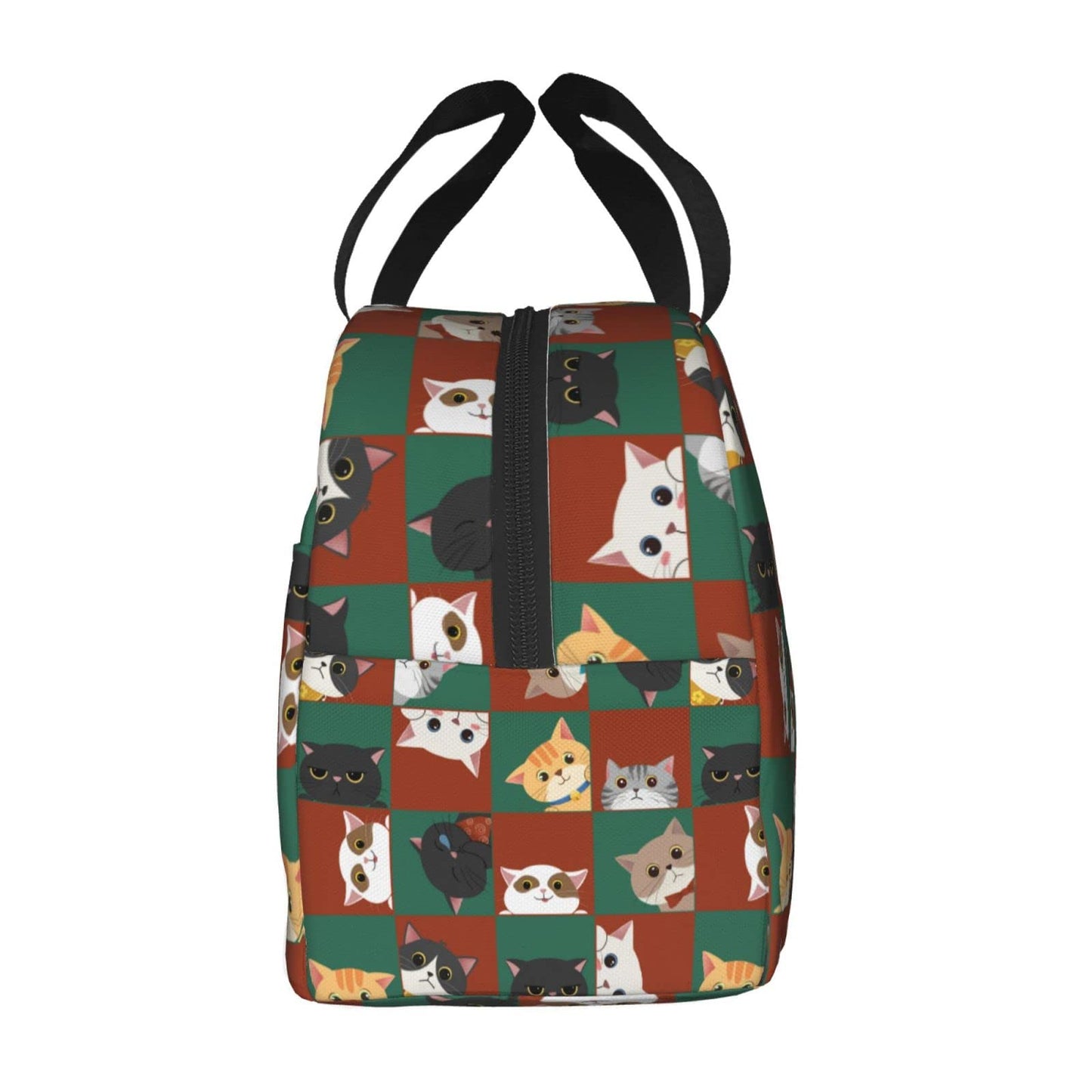 Cute Insulated Cat Lunch Box Reusable Lunch Tote Office Work Picnic