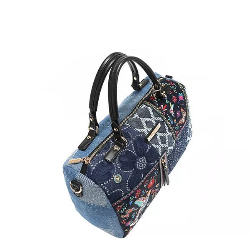 Denim Boston Bag | Lily Bloom
