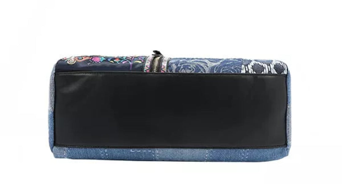 Denim Boston Bag | Lily Bloom