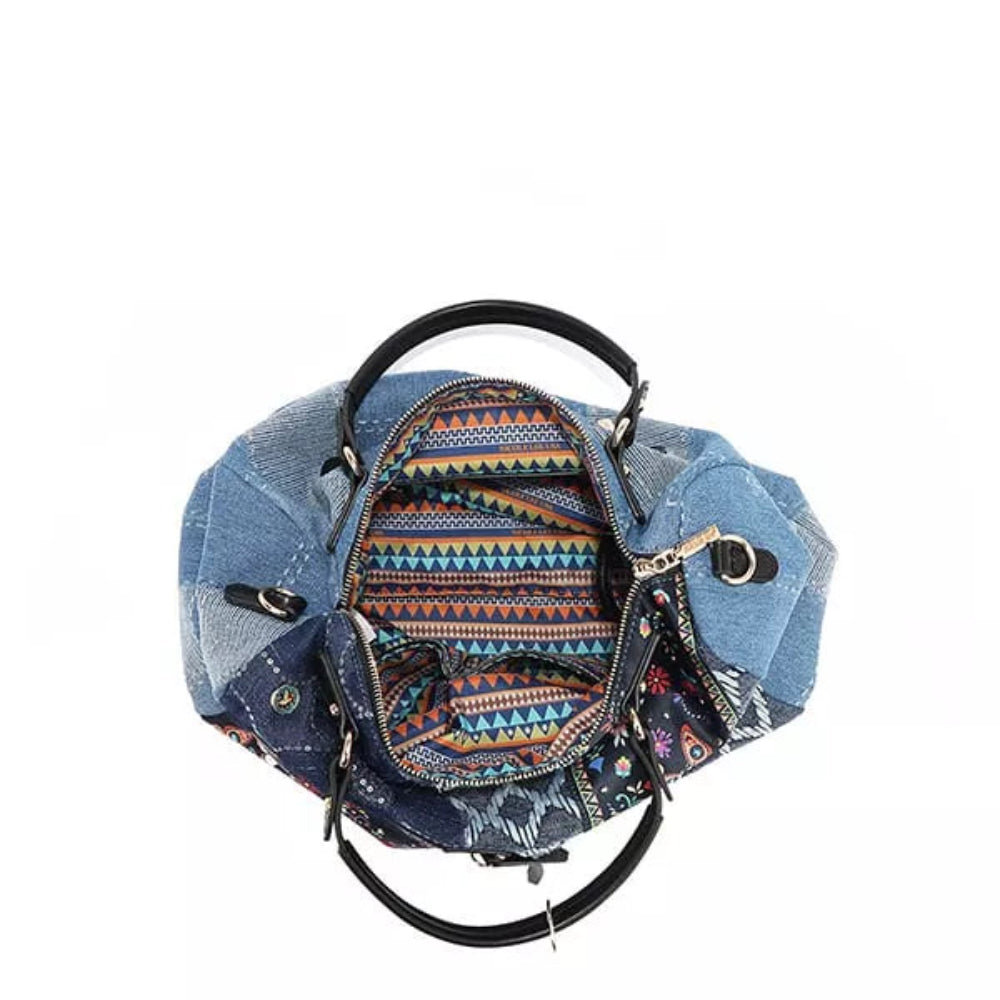 Denim Boston Bag | Lily Bloom