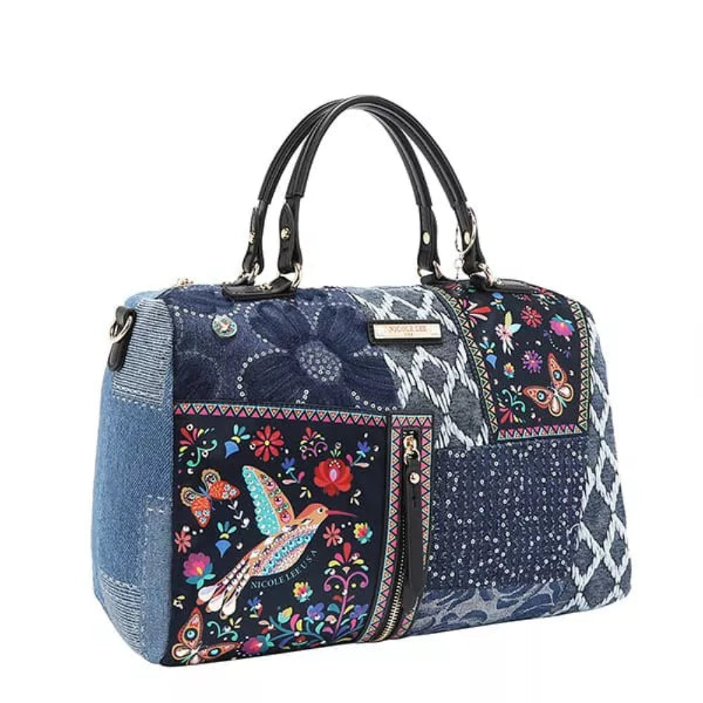 Denim Boston Bag | Lily Bloom