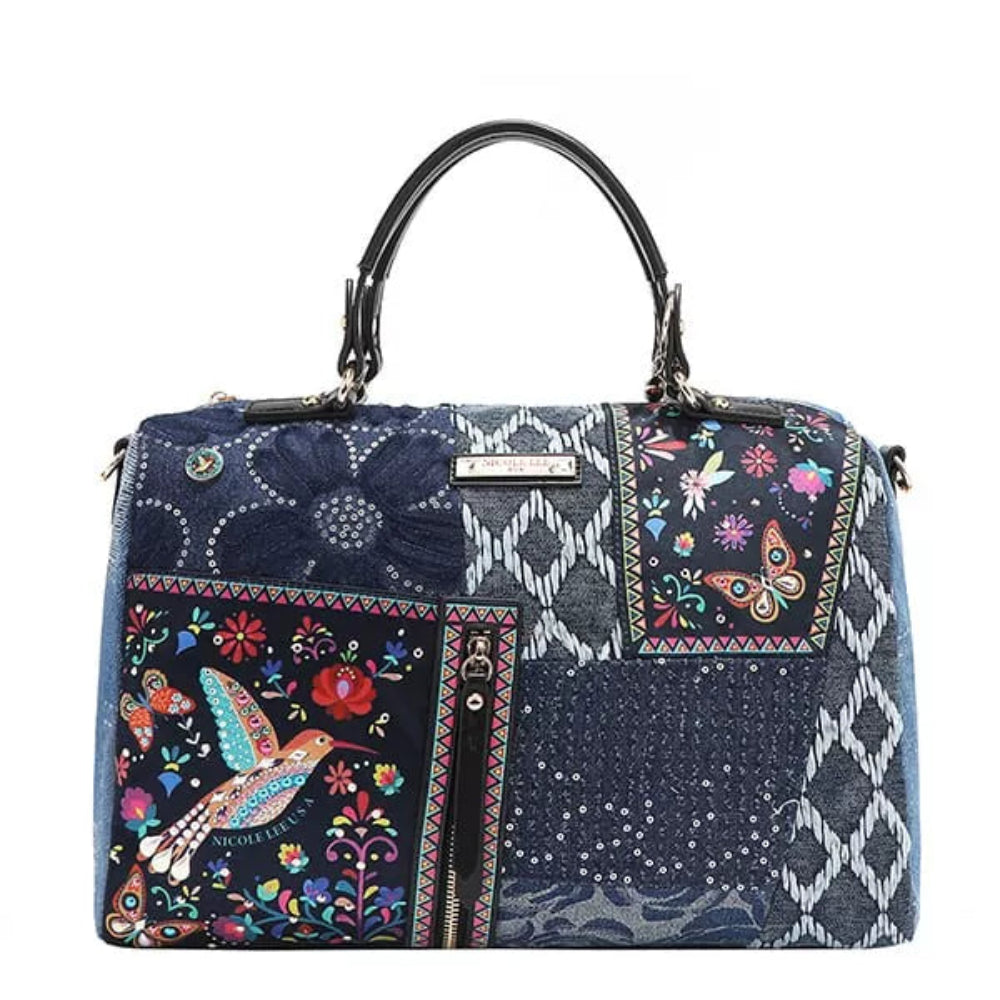 Denim Boston Bag | Lily Bloom