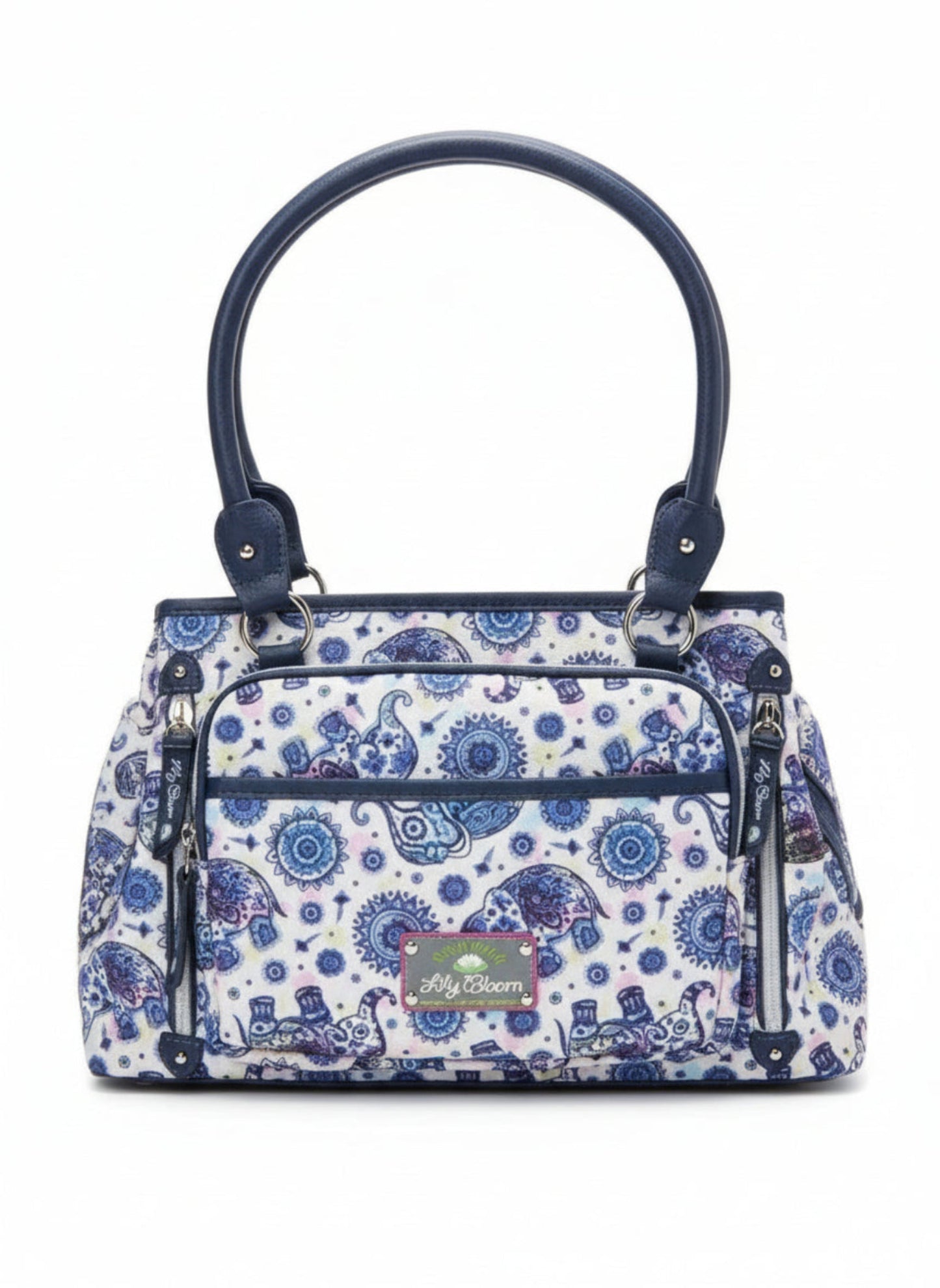 lily bloom elephant rain backpack Design Pattern 28" Luggage Softside Expandable With Double Spinner Wheels, Large Lightweight Suitcase Checked Bag For Women 15 X 8 X 15 inches Lily Bloom Design Pattern Carry