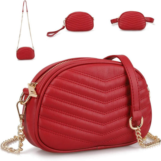 3 in 1 Fashion Fanny Pack Waist Bag Stylish Crossbody Purse Belt Bag - Lily Bloom Store