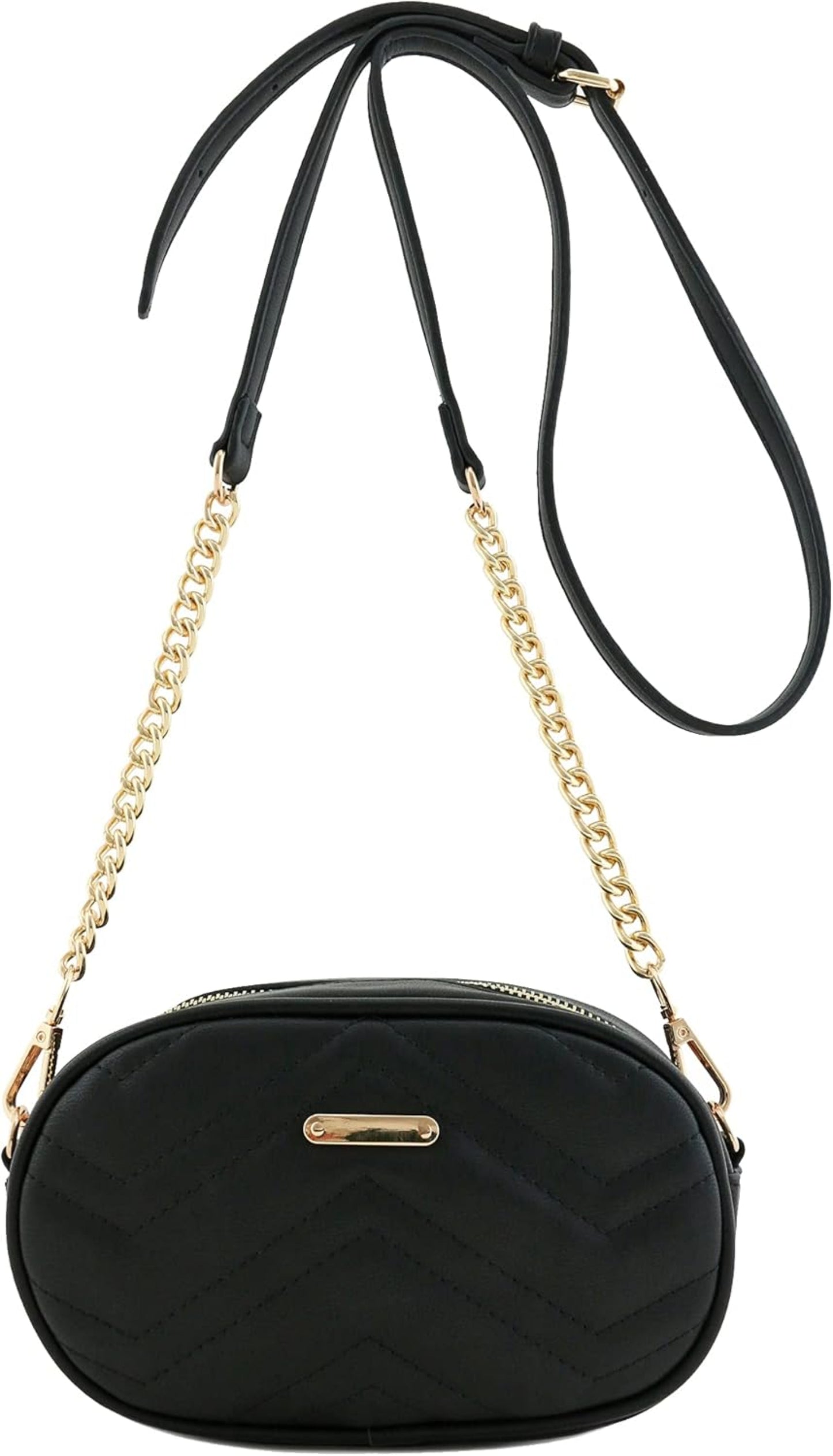 Fashionable Waist Bag Leather Belt Bag Crossbody Tassel Chain