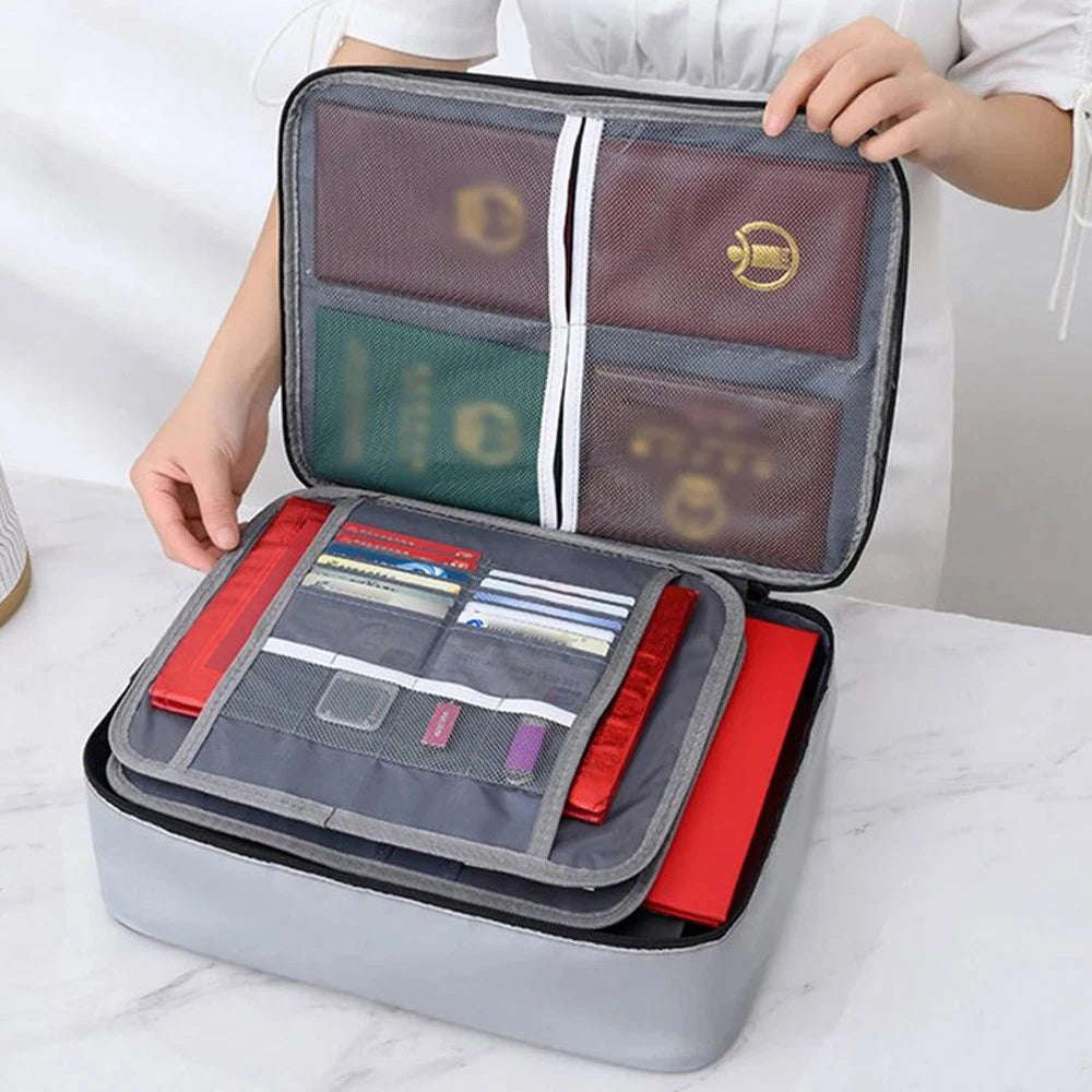 Fireproof Waterproof Lockable Safe Organizer Bag