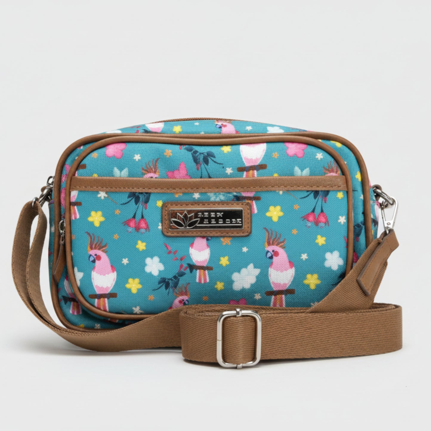 Floral Bird Crossbody Purse