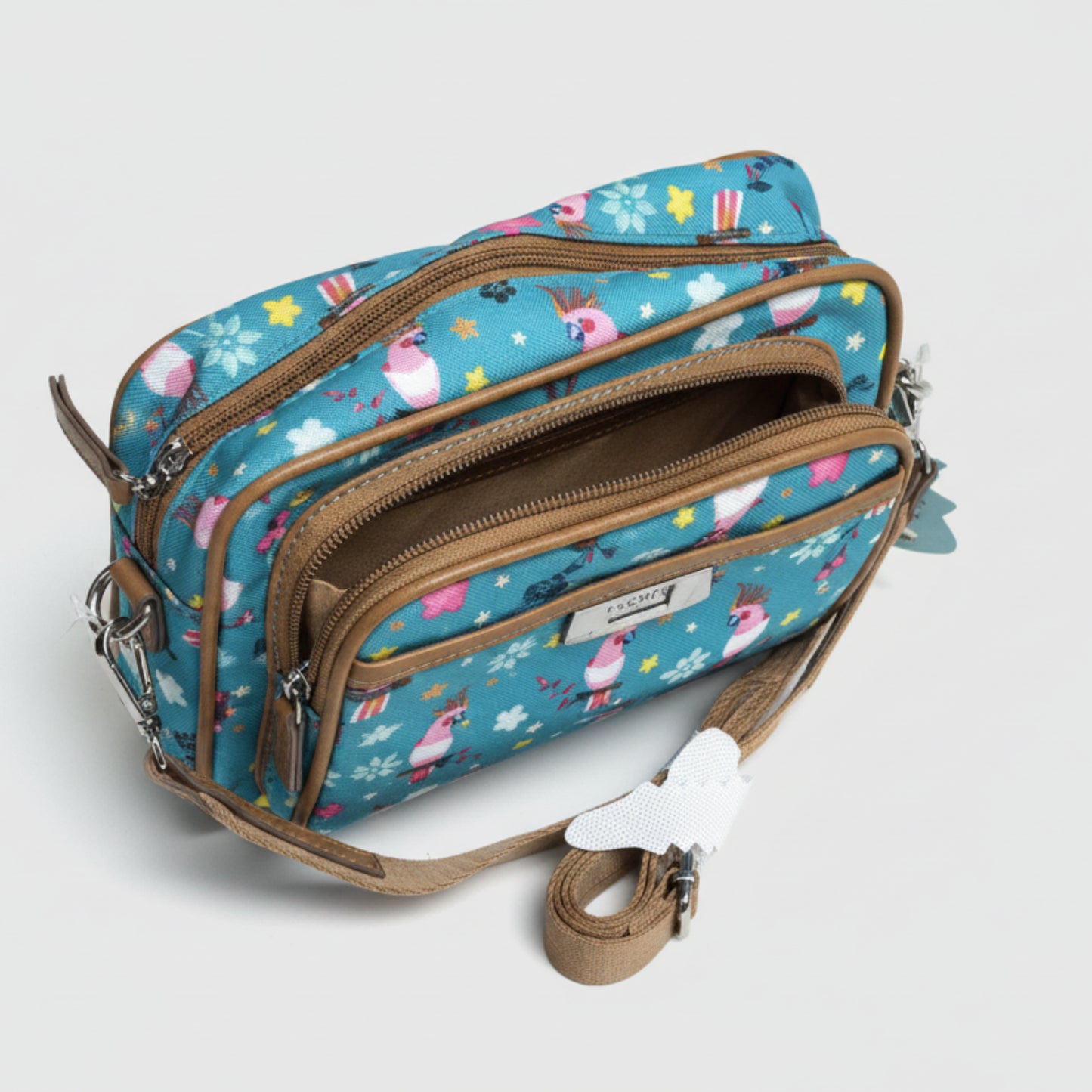 Floral Bird Crossbody Purse