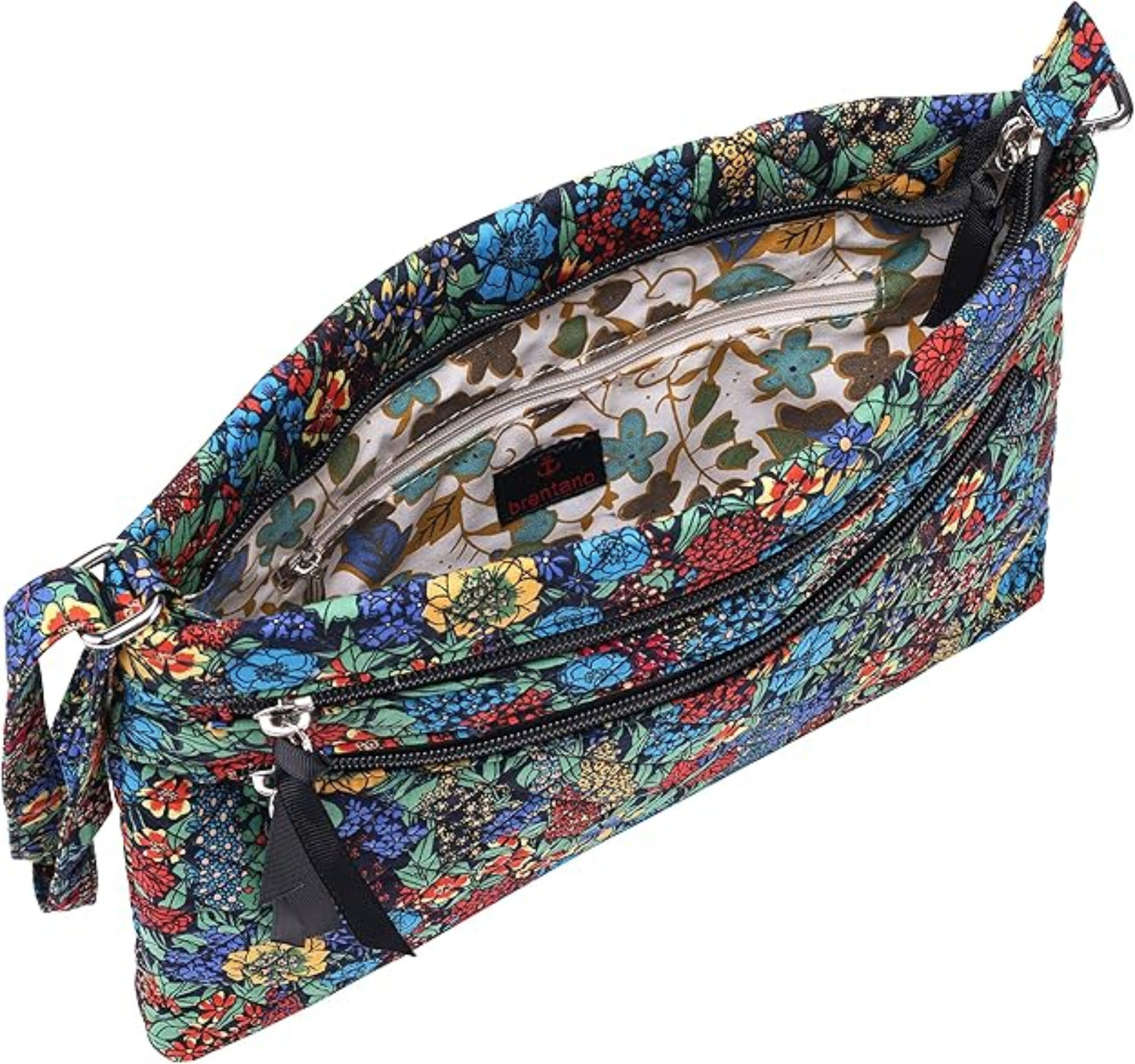 Floral patterned crossbody bag