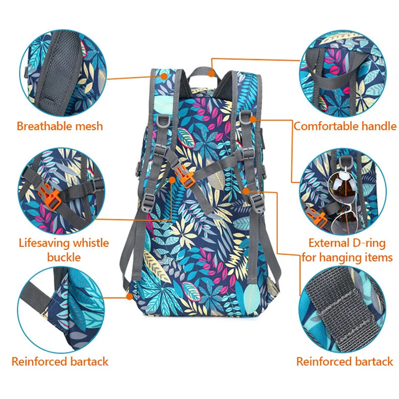 Foldable Waterproof Lightweight Outdoor Travel Backpack