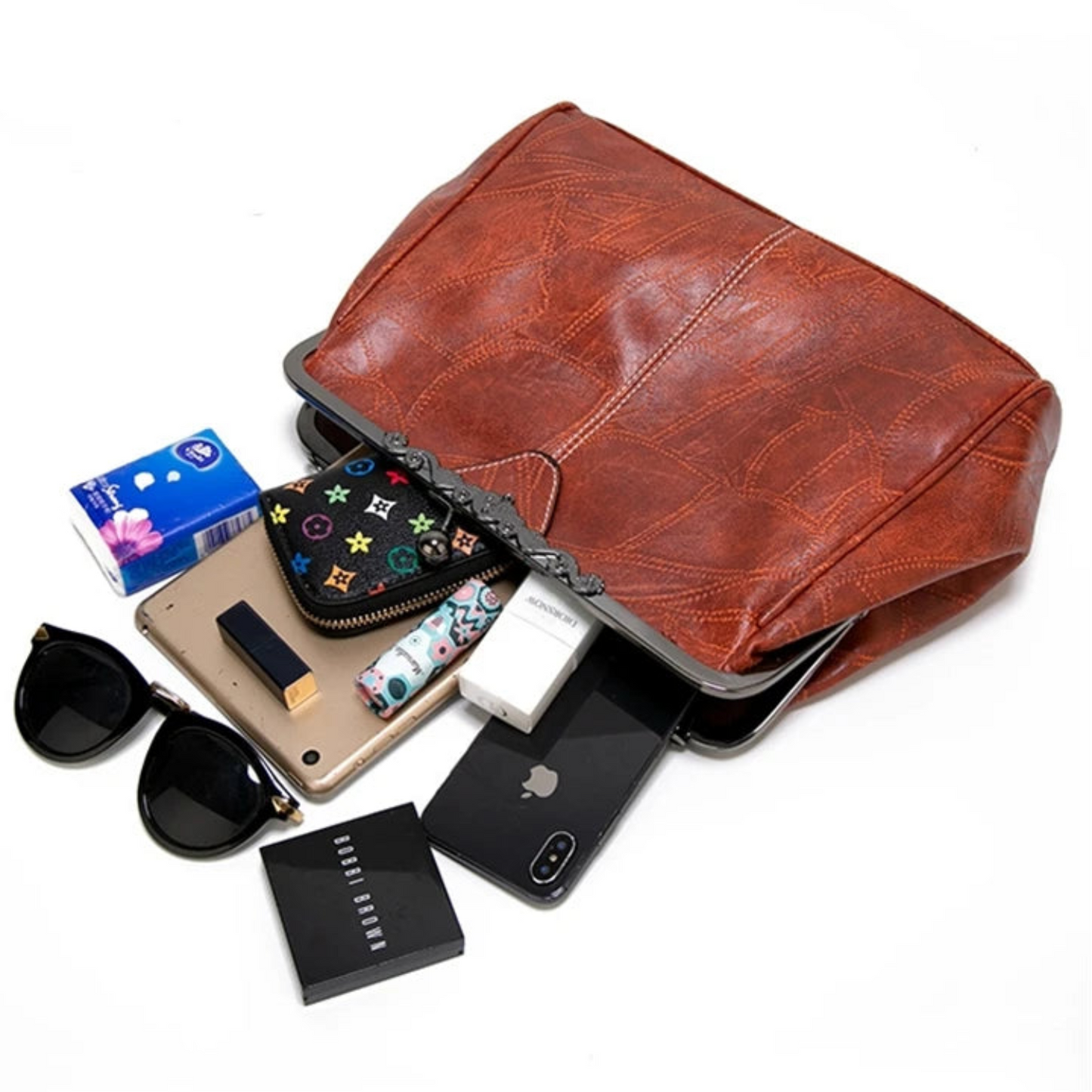 Frame Purse Crossbody Clip Bag