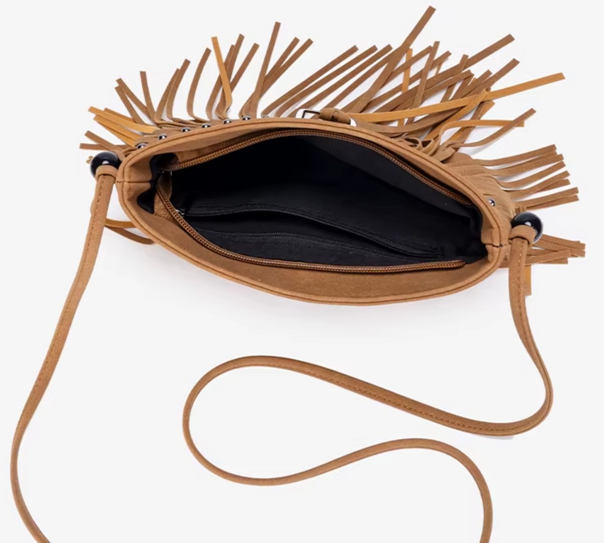 Fringe Studded - Crossbody Bag