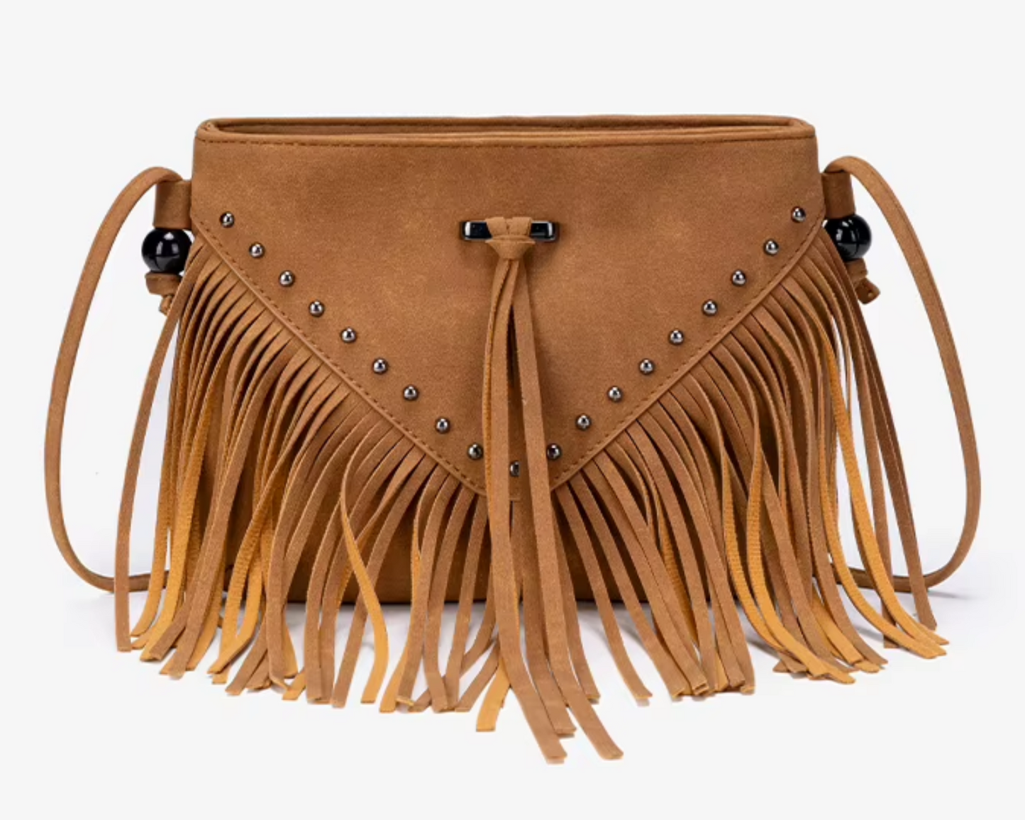 Fringe Studded - Crossbody Bag