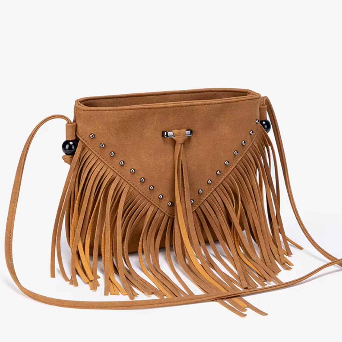 Fringe Studded - Crossbody Bag