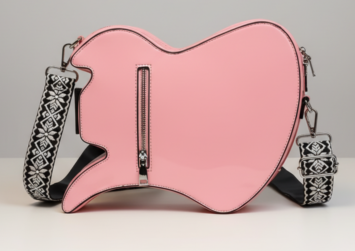Guitar-Shape Crossbody Bag