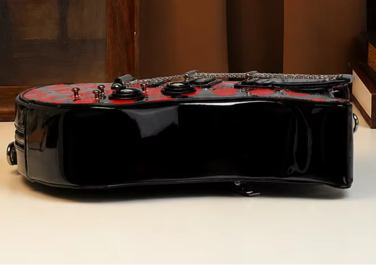 Guitar-Shape Crossbody Bag