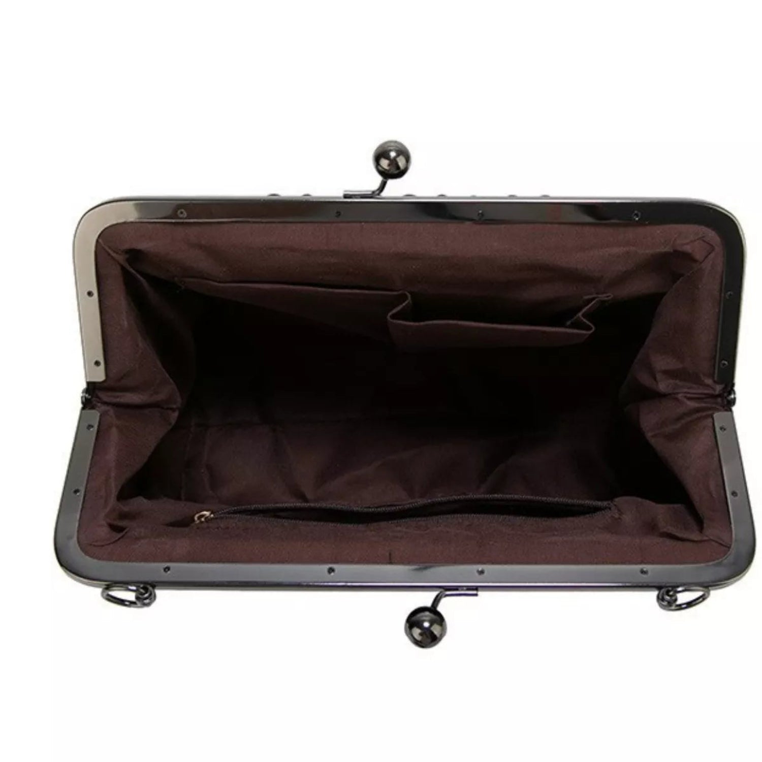 Iconic Kiss-Lock Leather Handbag