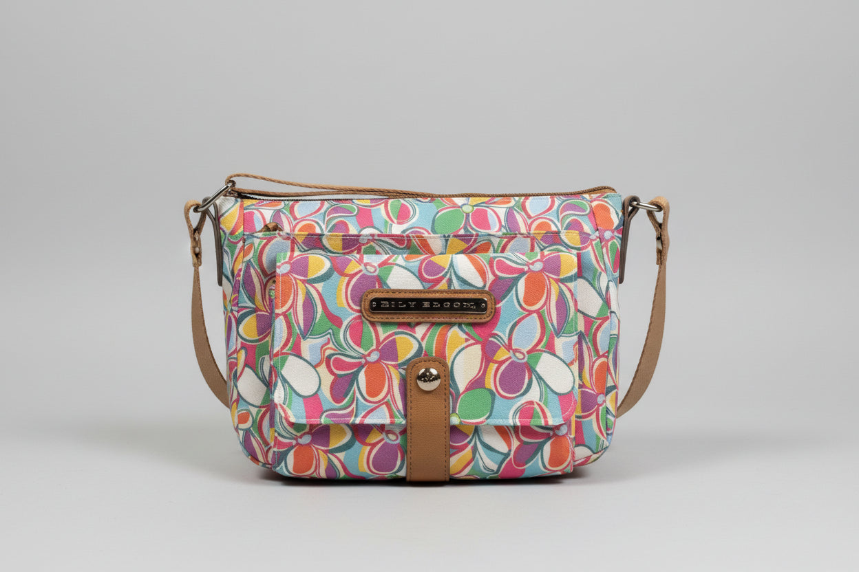 Kaleidoscope Flower Cristina Crossbody Bag