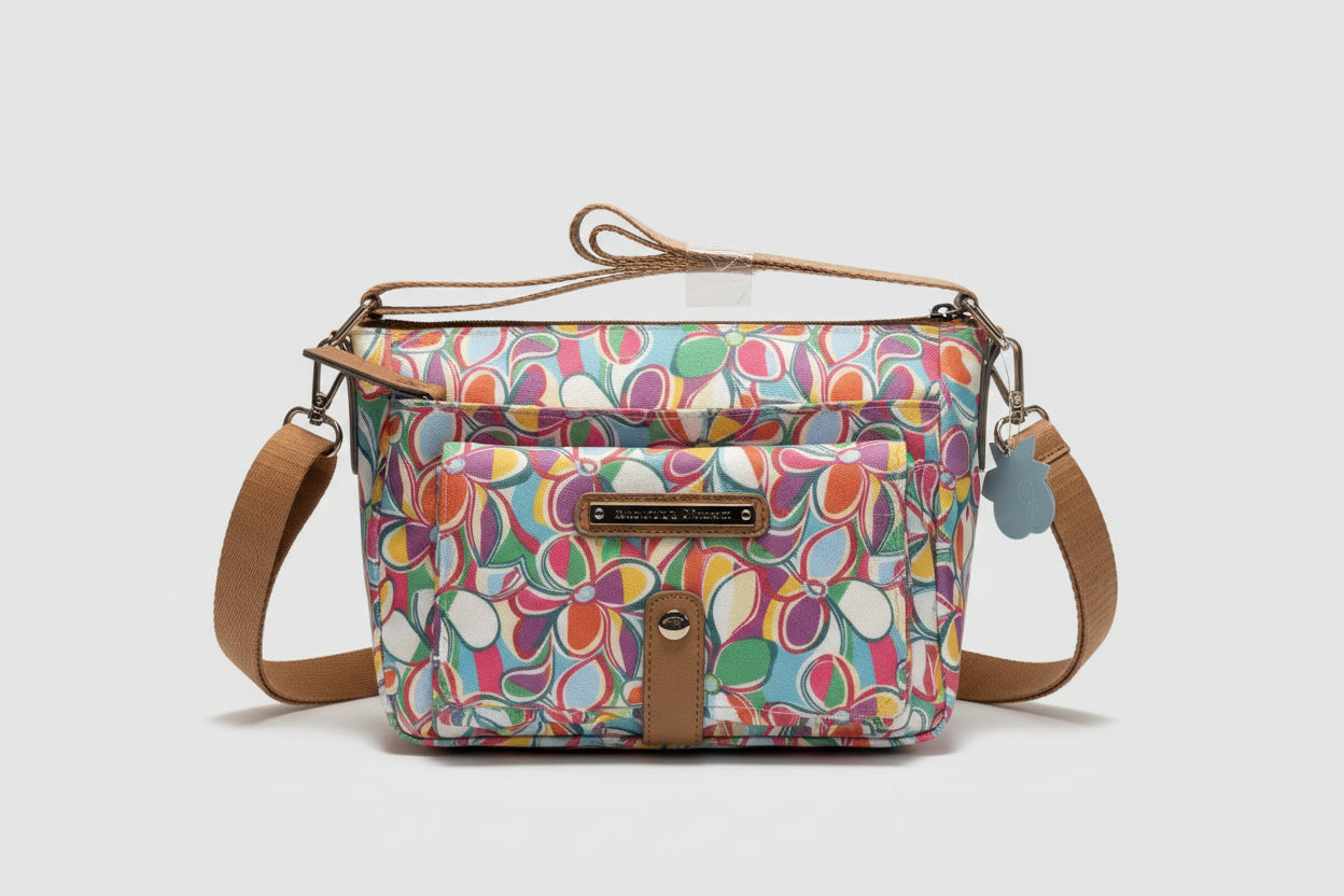 Kaleidoscope Flower Cristina Crossbody Bag