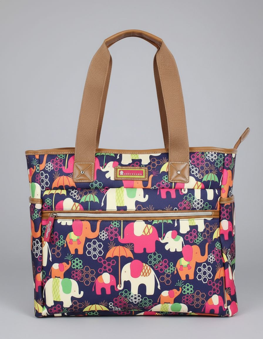 Large Capacity Tote Bag - Lily Bloom