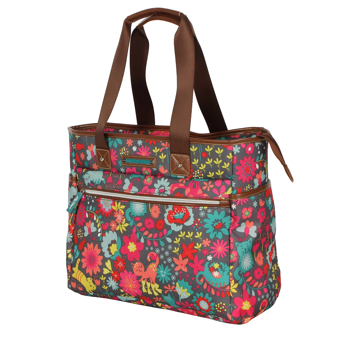 Large Capacity Tote Bag Satchel Shoulder Bag - Lily Bloom