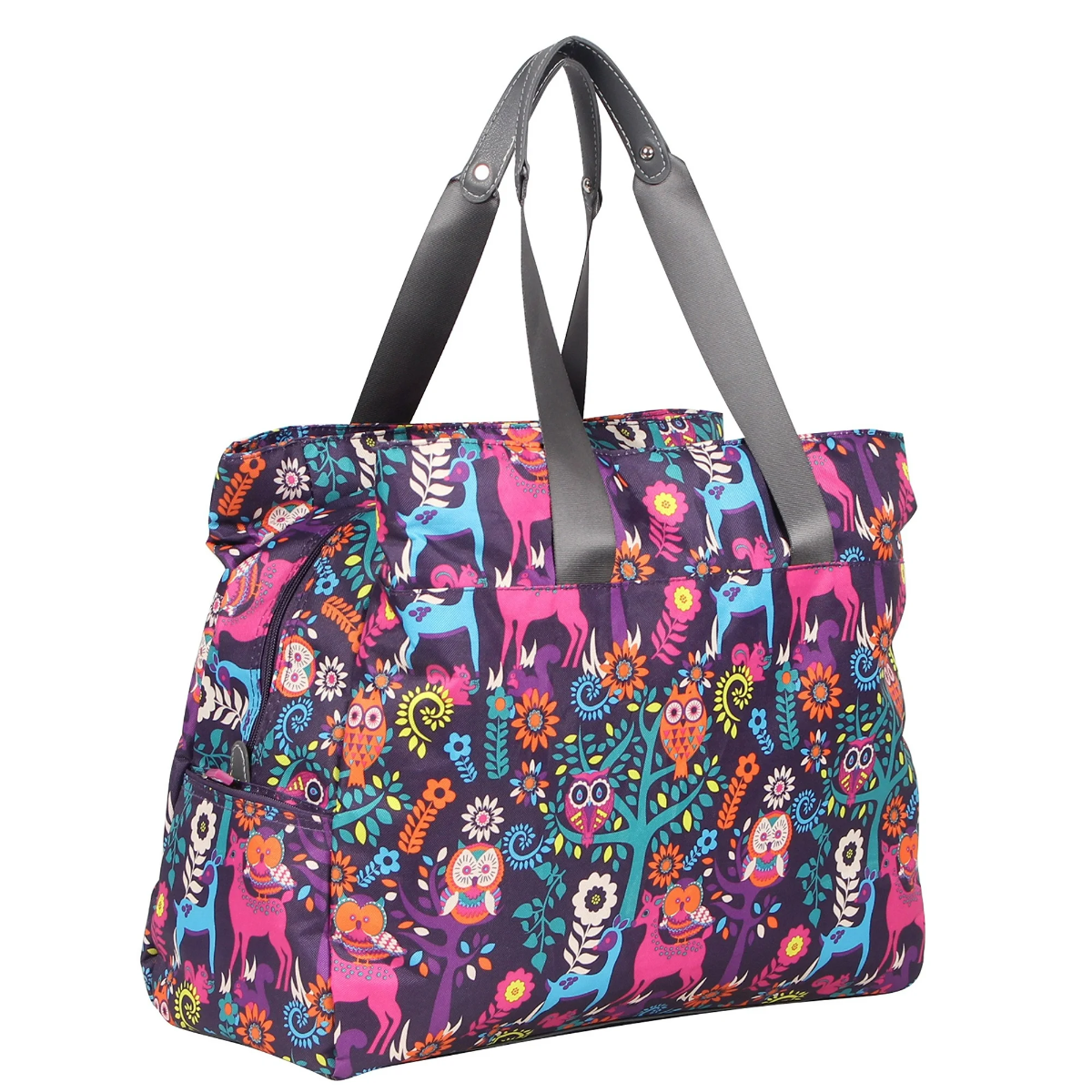 Large Capacity Tote Bag Satchel Shoulder Bag - Lily Bloom