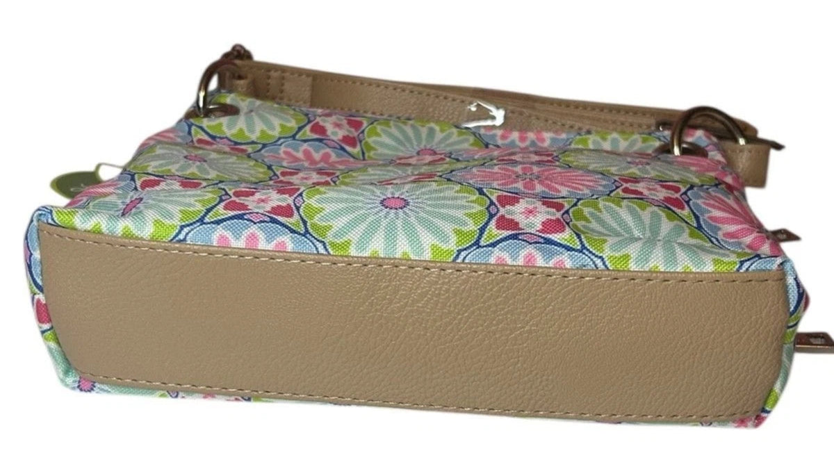Large Starburst Floral Crossbody Bag