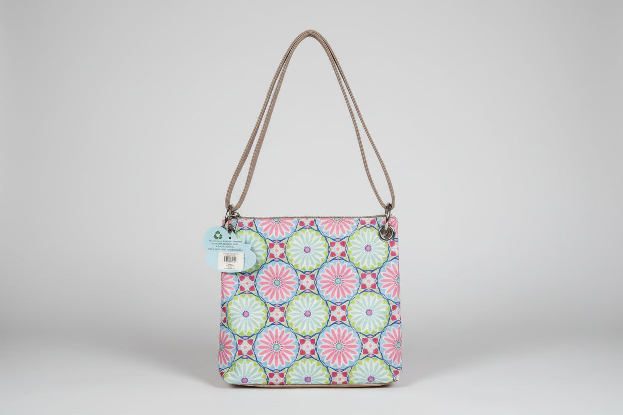 Large Starburst Floral Crossbody Bag
