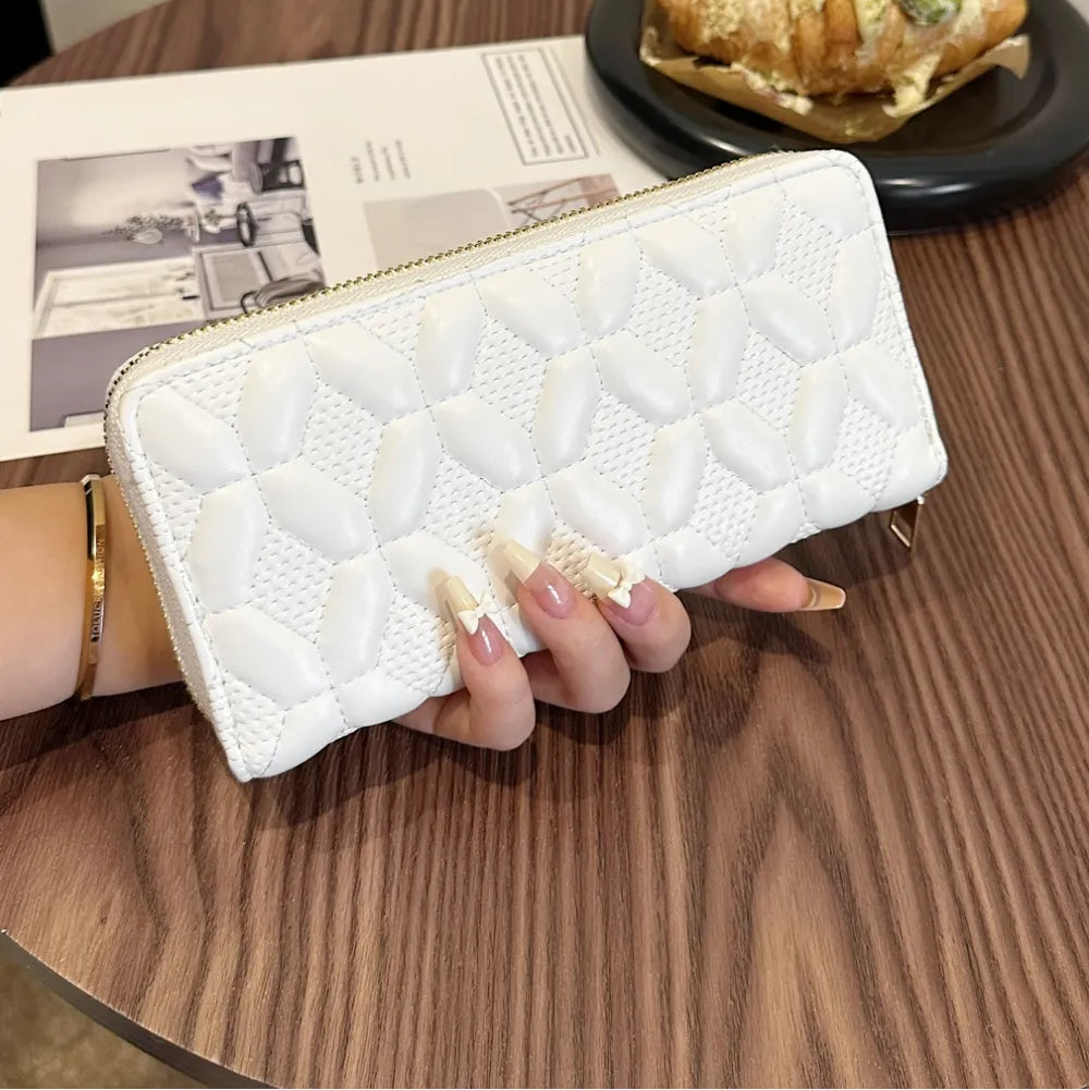 Leather Solid Color Wallet | Lily Bloom