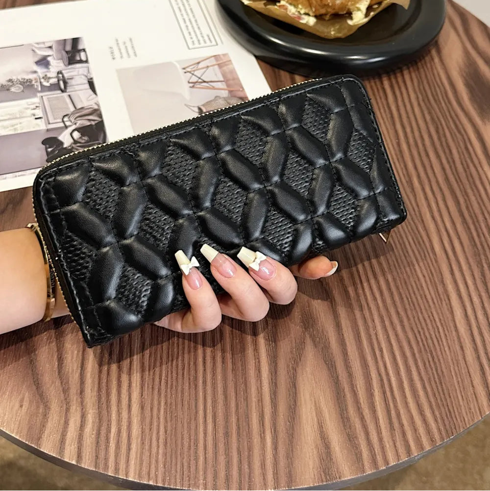 Leather Solid Color Wallet | Lily Bloom