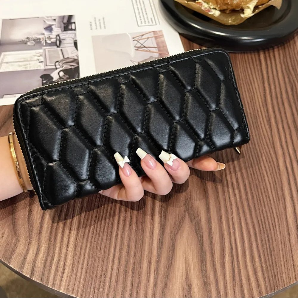 Leather Solid Color Wallet | Lily Bloom