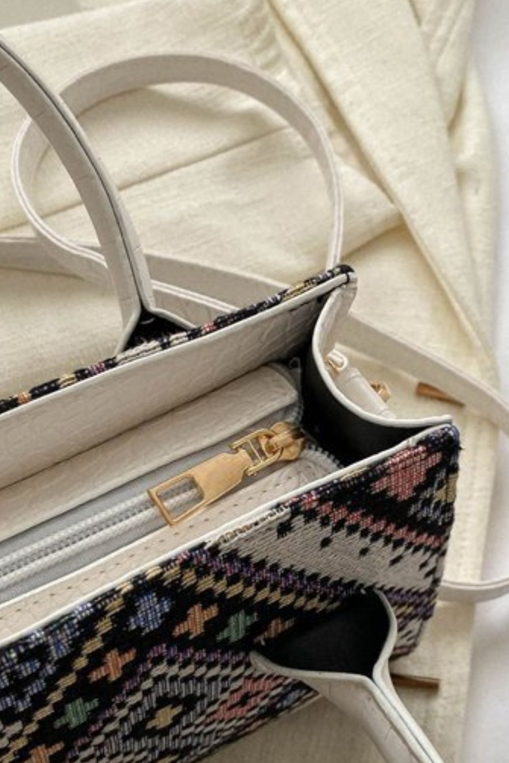Geometric Leather Strap Handbag - Lily Bloom Store