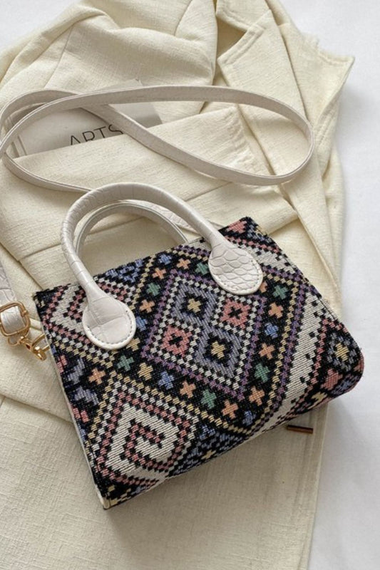 Geometric Leather Strap Handbag - Lily Bloom Store