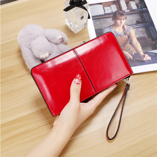Leather Wristlet Wallet