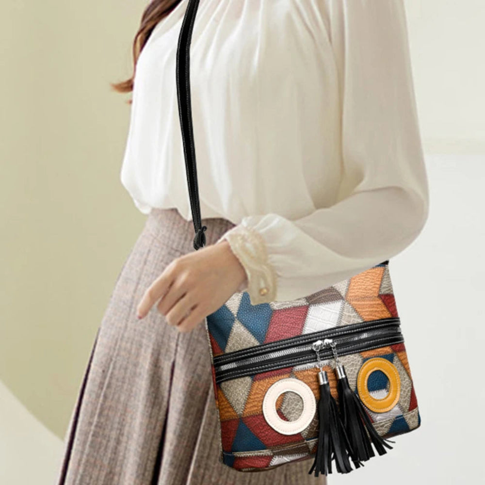 Lightweight and Simple Checkered Crossbody Bag | Lily Bloom