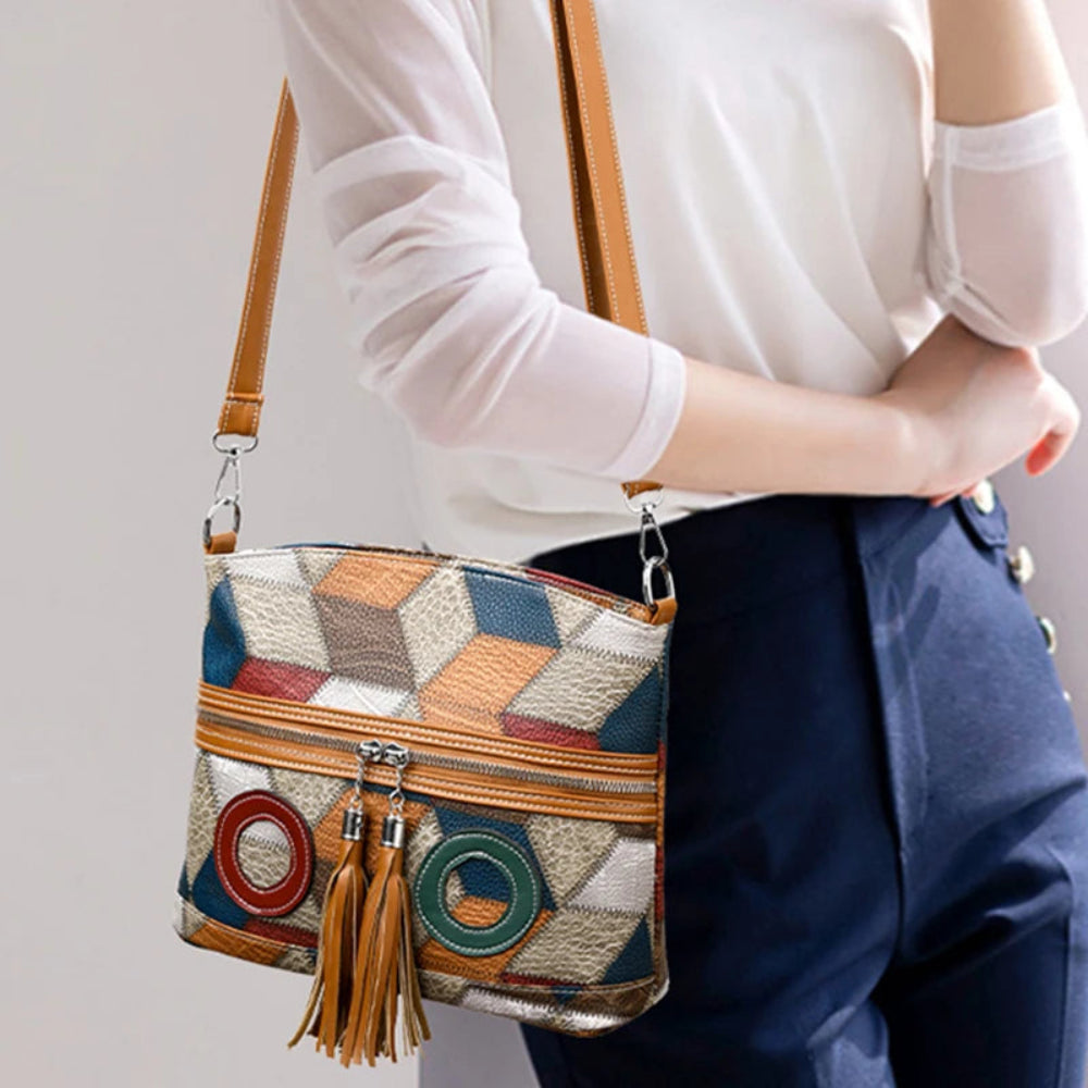Lightweight and Simple Checkered Crossbody Bag | Lily Bloom