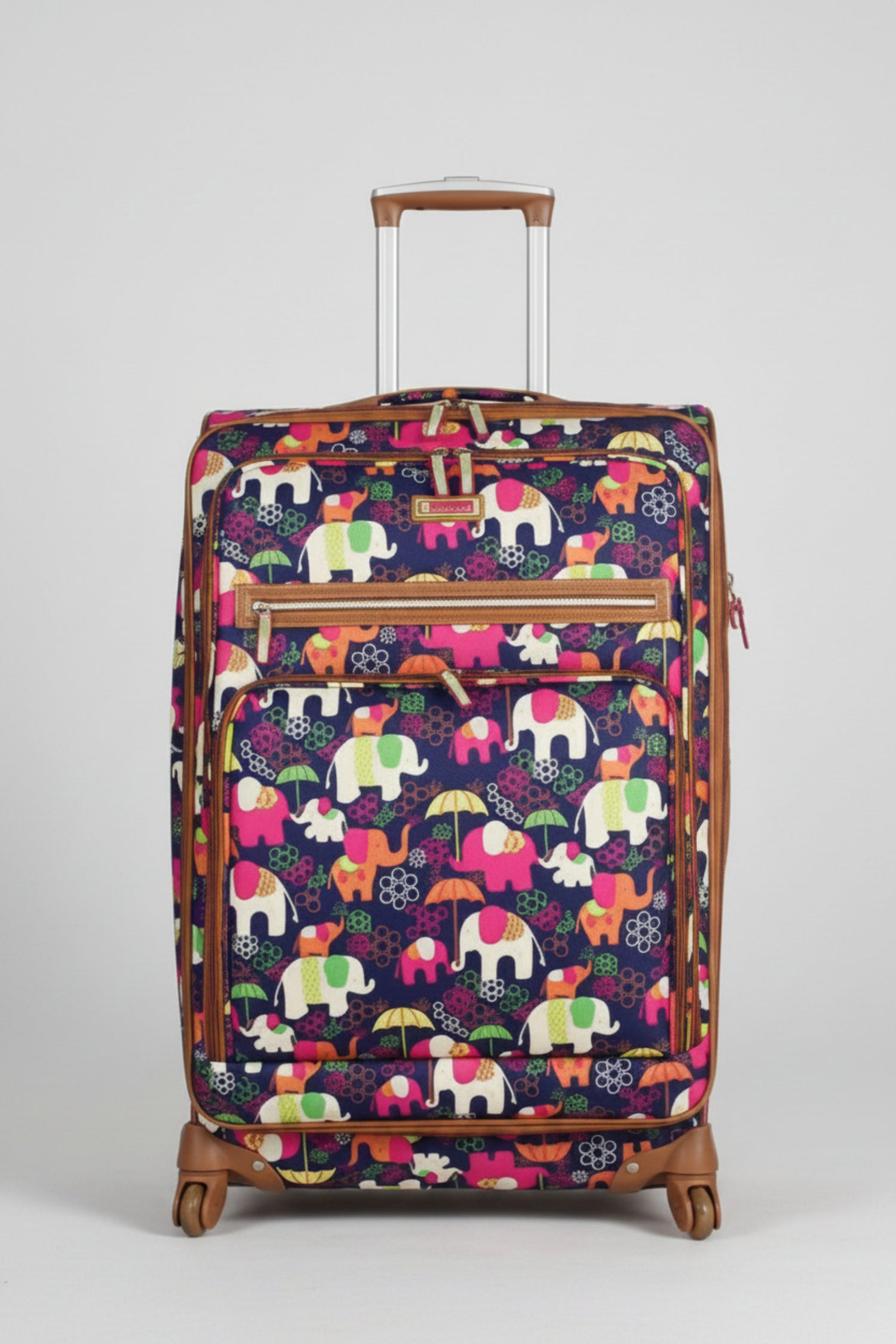 lily bloom elephant rain backpack Lily Bloom Luggage Carry On Expandable Design Pattern Suitcase For Woman With Spinner Wheels (20in, Elephant Rain)