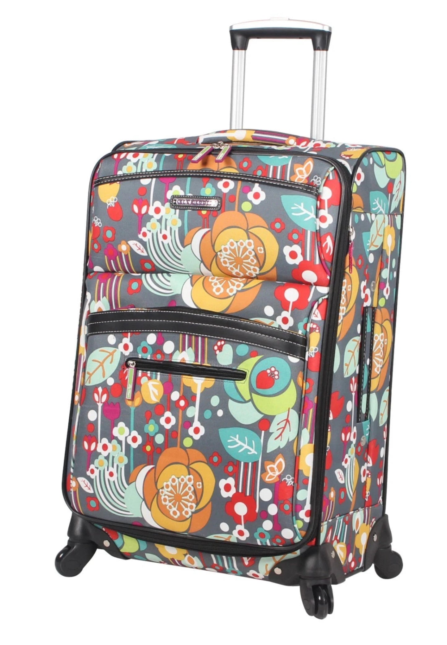Lily Bloom Luggage Carry On Expandable Design Pattern Suitcase With Spinner Wheels 20in - Lily Bloom