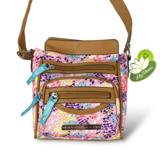 Lily Bloom Pink Floral Boho Crossbody Purse - Lily Bloom Store